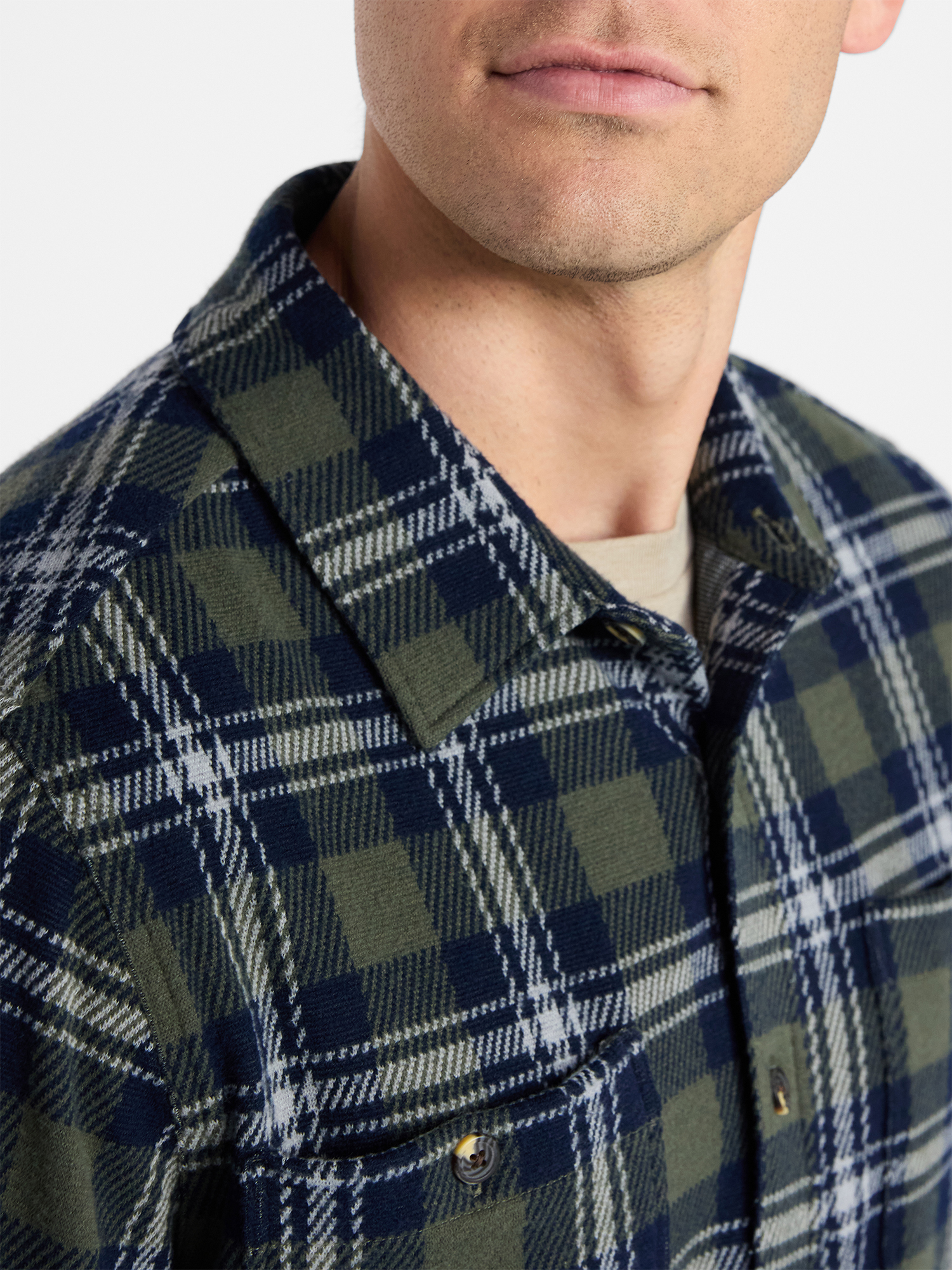 George Men's & Big Men's Knit Overshirt with Long Sleeves, Sizes S-3XL