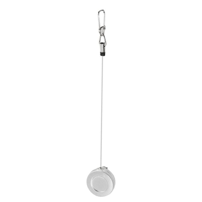 Fly Fishing Zinger Retractor Stainless Steel Pin On Retractable Reel with  Wire Cord 50cm