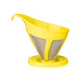thumbnail image 3 of Tasse Réutilisable Cafetière à Verser Goutte d'Eau Café avec Filtre en Papier Jetable Outil Jaune, 3 of 5