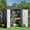 6x4 Gray-1, variant on Asofer 8x6 FT Galvanized Steel Outdoor Storage Shed, Sloped Roof Metal Garden Shed with Lockable Sliding Doors, Weatherproof Tool Shed for Backyard Side Yard, Dark Gray