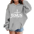 thumbnail image 4 of MUXiin Faith Over Fear Hoodie Kids 12-14 Christian Graphic Cute Hoodies Oversized Graphic Pullover Tops, 4 of 4