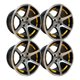 thumbnail image 1 of 4 Rines 14 4X100 Gold UnderCut Aveo, Spark, March, 1 of 2