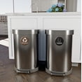 thumbnail image 4 of 6 Pack Recycle Logo and Trash can Sticker to Organize Your Trash - for Trash cans, Garbage containers and Recycle Bins - Premium Vinyl Decal (Wood - Brown/Black, Small), 4 of 8
