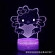 thumbnail image 4 of Lámpara de mesa LED con luz nocturna 3D de animación de Hello Kitty, lámpara de noche para dormitorio infantil, lámpara de ambiente colorido táctil, 4 of 5