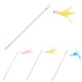 thumbnail image 2 of Kitten Feather Wand Interactive Beaded Funny Cat Bell Wand Kitten Teaser Toy, 2 of 10