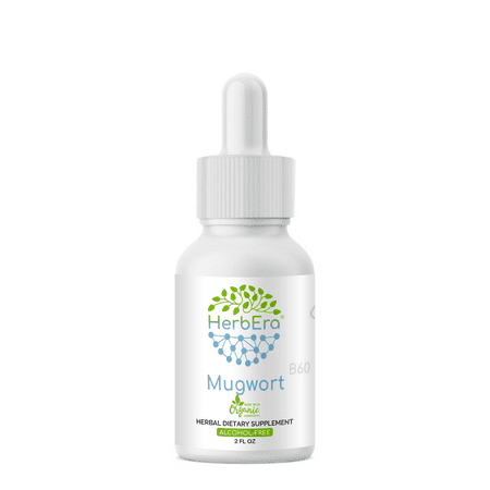 Mugwort Alcohol-FREE Herbal Extract Tincture, Super-Concentrated Organic Mugwort (Artemisia vulgaris) Dried Herb 2 (Best Affordable Dry Herb Vaporizer)
