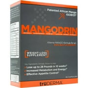 truDERMA Mangodrin Xtreme African Mango Weight Loss Supplement, 30 Ct