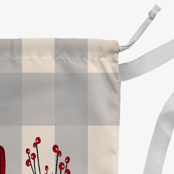 Simply Daisy Oh Joy 18 x 29 in Grey Laundry Bag