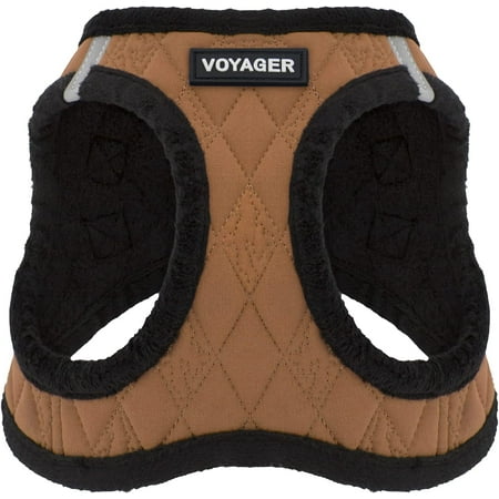 UPC: 0842637104771 | Voyager Step-in Plush Dog Harness by Best Pet Supplies – Beige Plush Medium