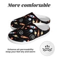 thumbnail image 6 of Disketp Space Rocket Women's Men's Slippers Plush Slip-On House Slipper for Winter Indoor Soft Cushion Non-slip Fluffy Slides Slippers-35/36, 6 of 7