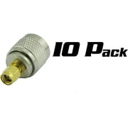 Super Power Supply® 10 Pack SMA Male to N Male RF Adapter Coax Coaxial Connector