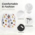 thumbnail image 6 of Picia Rocket Planets Pattern Women's 2 in 1 Athletic Running Shorts High Waisted Workout Casual Gym Sweat Shorts with Comfy Liner Zipper Pockets-X-Large, 6 of 9