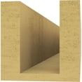 thumbnail image 4 of Ekena Millwork 4"W x 4"H x 28"L Alpine Woodgrain TimberThane Rafter Tail, Primed Tan, 4 of 6