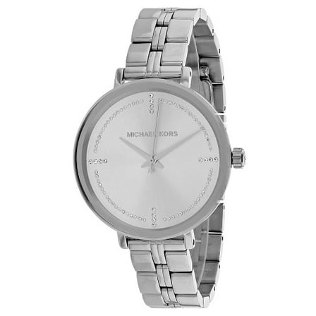 Open Box Michael Kors Women's BRAND NEW (MK3791) BRIDGETTE SILVER TONE GLITZ WATCH