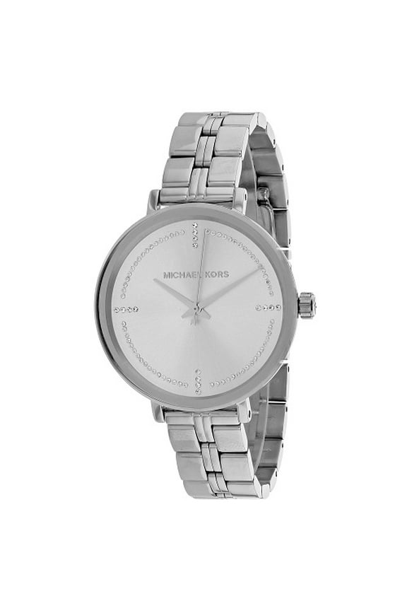 Open Box Michael Kors Women's BRAND NEW (MK3791) BRIDGETTE SILVER TONE GLITZ WATCH