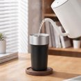 thumbnail image 2 of REGALWOVEN 17 oz Tumbler, Stainless Steel Insulated Water Bottle, with Lid Straw and Handle, Reusable Cup Keeps Hot and Cold Black 1, 2 of 5