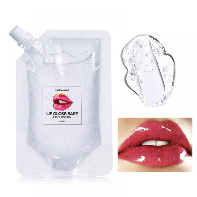 100ml DIY Lip Gloss Applicator Kit With Moisturizing Clear Base