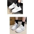 thumbnail image 4 of Retro Platform Sneakers for Women - The mesh is breathable | White Casual Thick Sole Shoes, 4 of 15