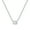 White Gold in Gold Chain, variant on Collection 0.25 cttw Emerald Lab Grown White Diamond Solitaire Sideways Pendant with 18 inch Silver Chain for Women in 18K Solid White Gold