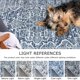 thumbnail image 4 of Alfombra Runner KUTA, vintage, lavable, azul y blanco, 60 x 150 cm, 4 of 8