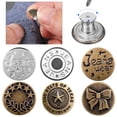 thumbnail image 2 of SHISUYAN 36 Pcs Jeans Buttons No-Sew Removable Copper Jeans Replacement Buttons with Screwdriver, 2 of 8