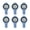 Blue, variant on 6Pcs Wearable Compasses Shockproof High Precisions Compasses Watches For Camping Hiking Travel Navigation Equipment