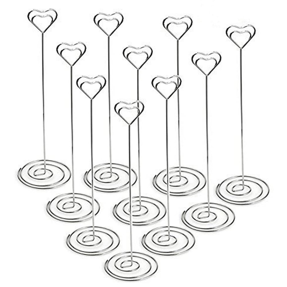 10Pcs 8.6" Tall Place Card Holders Table Number Stand Table Card