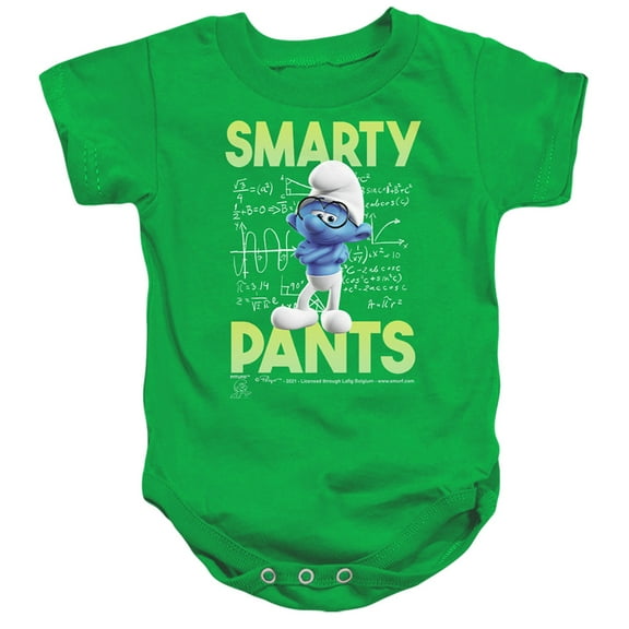 Smurfs Brainy Unisex Infant Snap Suit for Baby,Brainy Kelly Green,24 Months