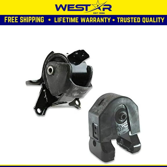 Fits 2009-2010 Hyundai Sonata 2.4L AUTO Rear Motor & Trans Mount Set 2pcs : A7168 9381
