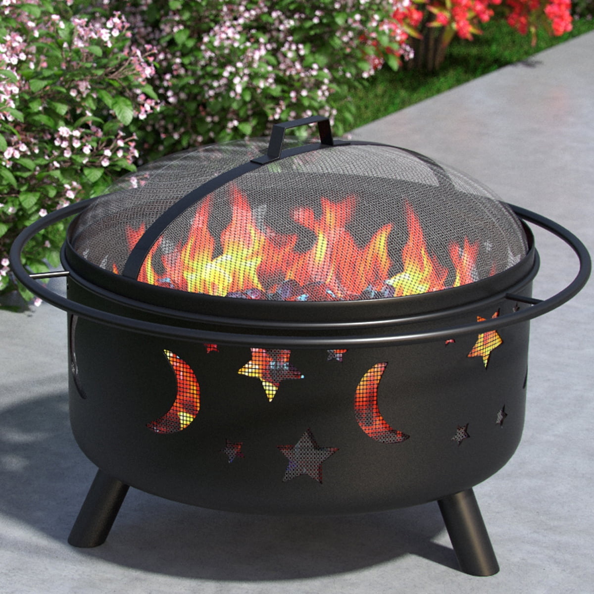 Regal Flame Solar 23 Portable Outdoor Fireplace Fire Pit Ring for Backyard Patio Fire, RV, Patio Heater, Stove, Camping, Bonfir