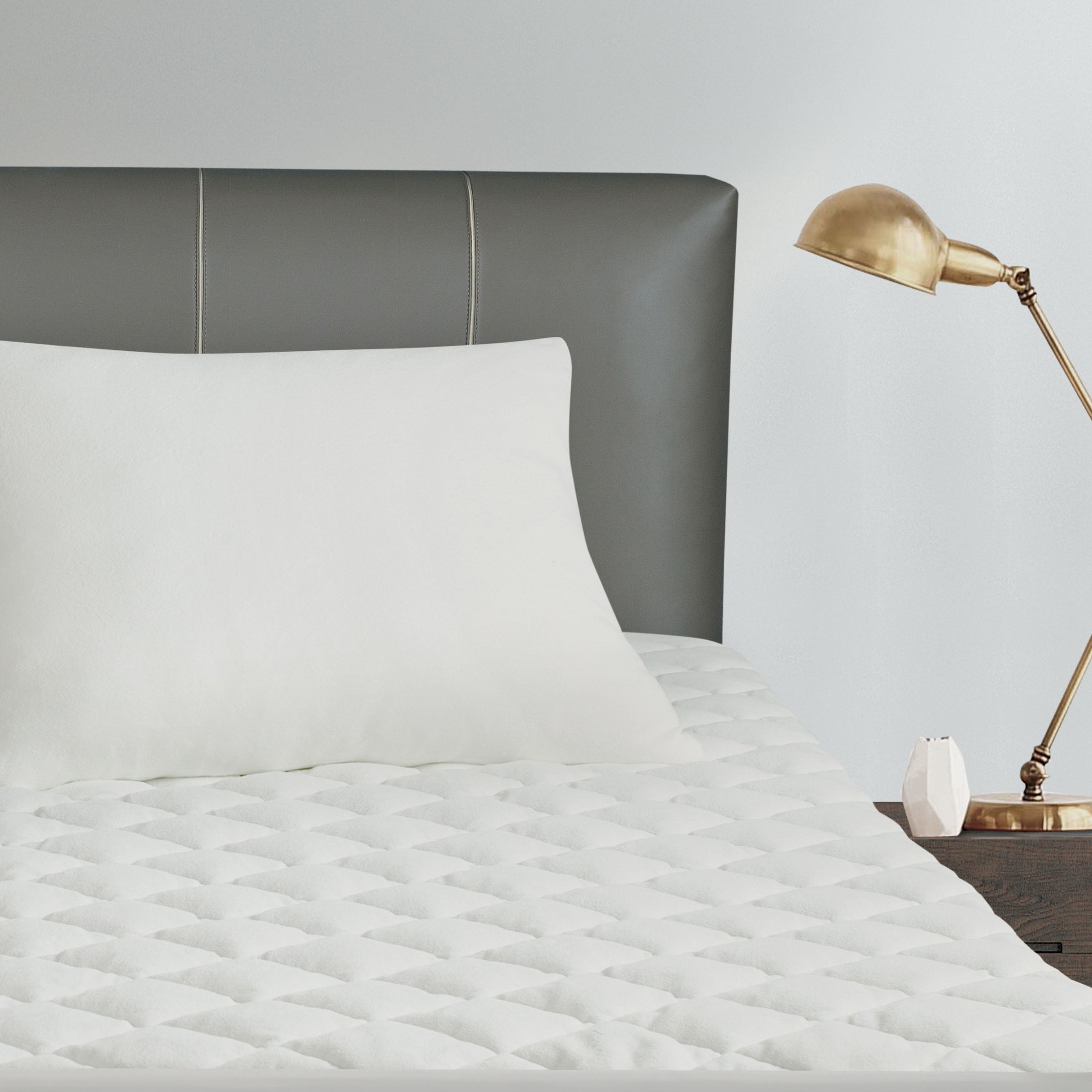 All-in-One Repreve Recycled Soft Terry Fitted Mattress Pad, California King