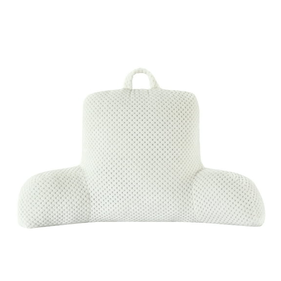 Mainstays Dot Faux Fur Textured Backrest Pillow, Ivory