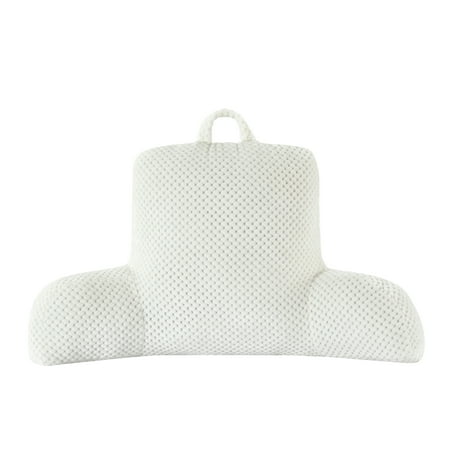 Mainstays Dot Faux Fur Textured Backrest Pillow, Ivory