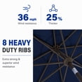 thumbnail image 5 of NAPWANT 9ft Outdoor Patio Umbrella with Solar LED Lights, Tilt and Crank Handle, for Deck, Yard, Pool and Garden,Navy Blue, 5 of 8