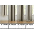 thumbnail image 6 of Tru Barrier SHEERBARRIER 100% Polyester Privacy 2-Piece 52 x 95 Panel Pair in White, All Season, Adult and Teen Sizes, OEKO-TEX Certified, 6 of 6