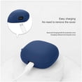 thumbnail image 3 of For Anker Soundcore Liberty 4 Pro Bluetooth Earphones Case Silicone Cover with Anti-Lost Buckle - Bl, 3 of 5