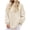 Beige-white, variant on Autumn Winter Women's Long Sleeved Elegant High Neck Round Neck Bat Oversized Sweater Autumn Ribbed Knit Casual Jacket Tops