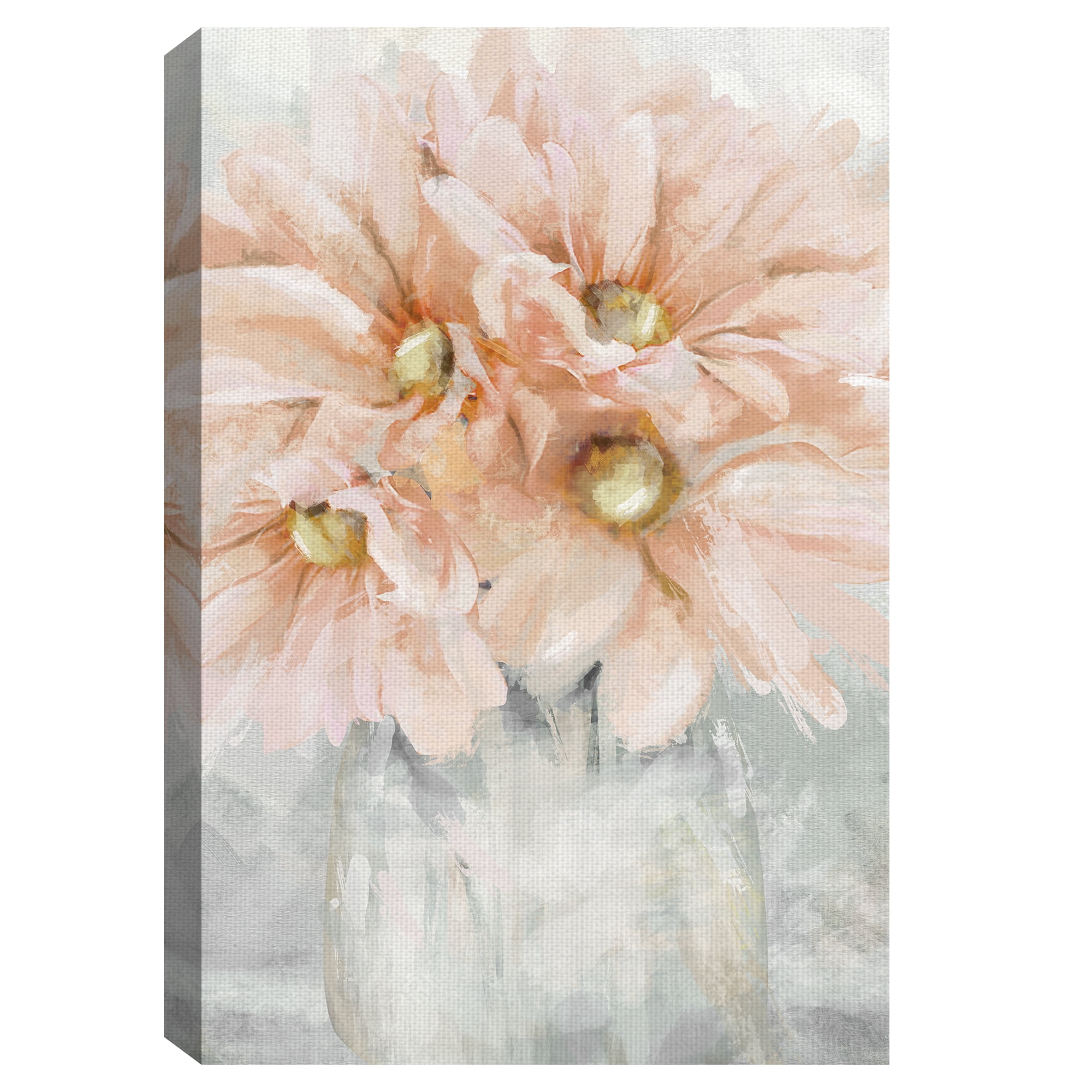Fresh Pick I Pink Flower Bouquet by Studio Arts Canvas Art Print
