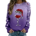thumbnail image 1 of Chandail Ample à Manches Longues pour Femmes avec Imprimé « Merry Noël », Col Rond, Chandail en Molleton, Grande Veste pour Femmes, Coupe Ajustée, Chandail à Enfiler, Hauts, Chandails en Molleton, Chandails Décontractés à Manches Longues, Chandails d'Entraînement, Blouse Ample, 1 of 8