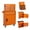 Orange, variant on Aukfa Tool Box, 2-in-1 Rolling Tool Chest & Cabinet on Wheels for Garage Workshop, 5-Drawer, Orange