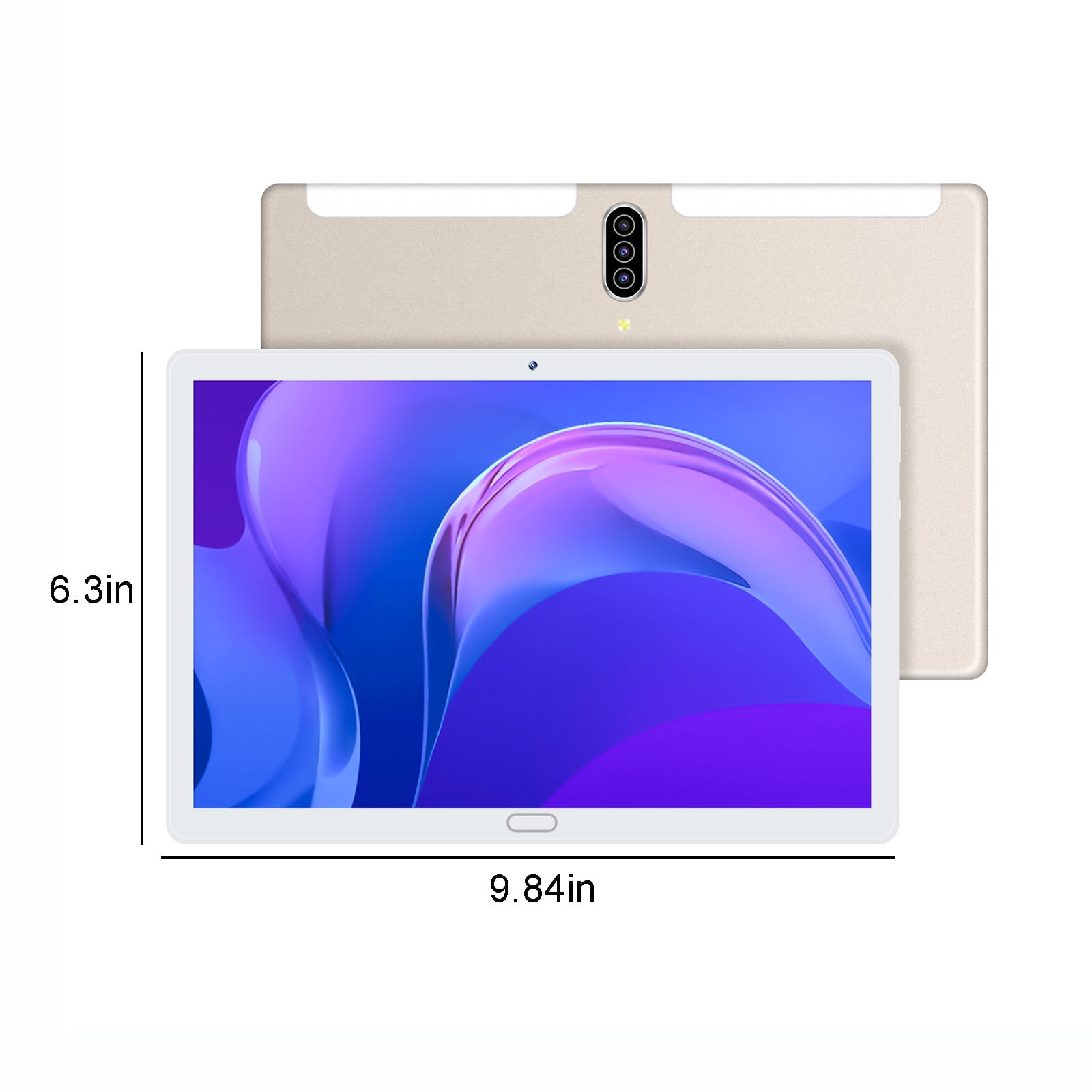 Android Tablets on Sale, Hwkond Upgraded 10.1 Inch 2+16G Tablet PC, 10-core IPS HD Screen WiFi Bluetooth Android 10.0 Voice Call Game Office Video Tablet, Support SIM Card Communication,Gold