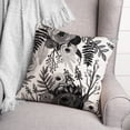 thumbnail image 3 of Creative Products Black and White Flower Bunch 18x18 Spun Poly Pillow, 3 of 3