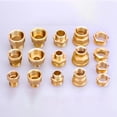thumbnail image 4 of 5Pcs Brass Reducer Hex Bushing Threaded Pipe Fitting 1 Npt Male X 1/2 Npt Female, 4 of 6