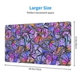 thumbnail image 3 of Kdxio Watercolor Butterflies Print Large Gaming Mouse Pad,Non-Slip Base,Water Resist Keyboard Pad for Gamer,Office & Home,29.5 x 15.8 in, 3 of 9