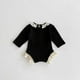 thumbnail image 4 of Ropa de primavera 2025 para niñas de 0 a 2 años, mono infantil de encaje con cuello redondo, mono de una pieza de manga larga para niñas pequeñas, 4 of 6
