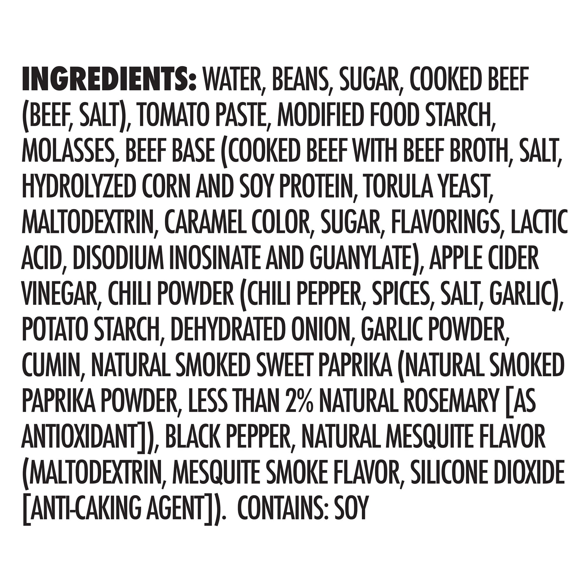 (4 pack) Yellowstone Brand Beef and Baked Beans in Barbeque Sauce, 15 oz. Can. Canned Beans. No Added MSG. Allergen Contained Is Soy.