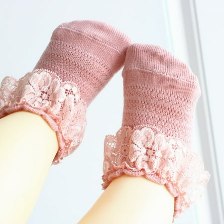 

Carolilly Infant Baby Girl Kid Sock Frilly Lace Socks Ankle Sock Princess Socks