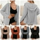 thumbnail image 3 of Sudadera con capucha y cremallera para mujer con bolsillos Chaquetas de manga larga informales finas Abanopi Pequeña, 3 of 7