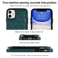thumbnail image 2 of for iPhone 11 Wallet Case with Card Holder RFID Blocking, Kickstand Card Slots Case, Dimaond Patterned Elegent PU Leather,Double Back Flip Magnetic Clasp and Durable Shockproof Cover,Darkgreen, 2 of 8
