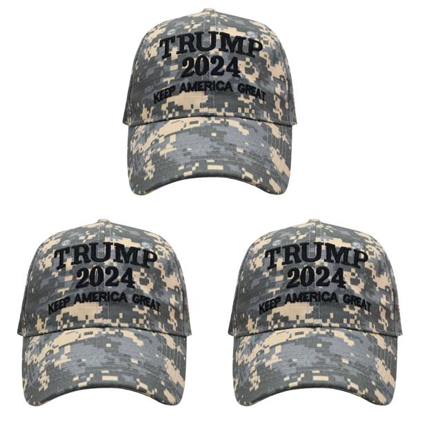 Trump 2024 Béisbol Casual Ajustable Trucker Sombreros para Hombres Mujeres (Camuflaje)
